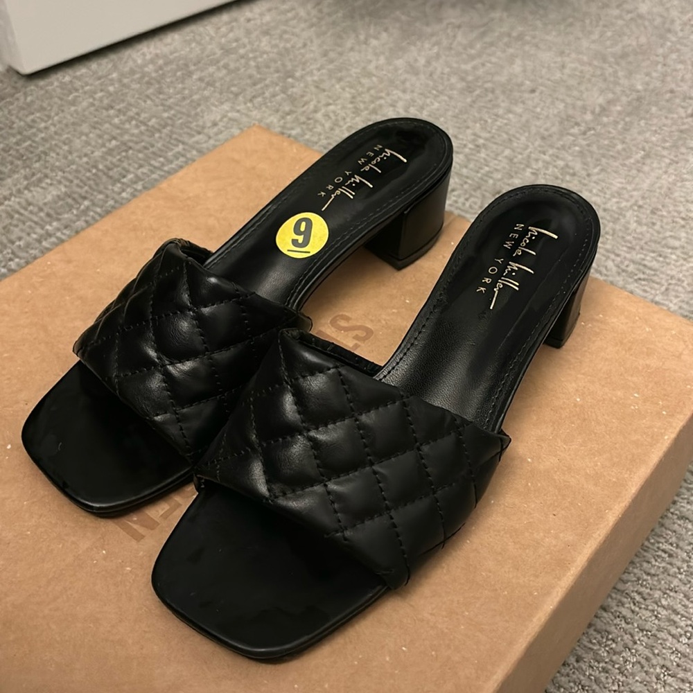 Nicole Miller Quilted Heeled Sandal